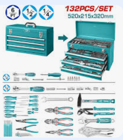 CAJA DE HERRAMIENTAS 132 PCS