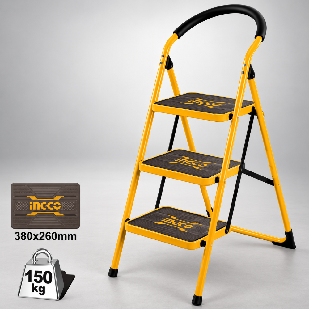 ESCALERA METALICA PLEGABLE 3 NIVELES