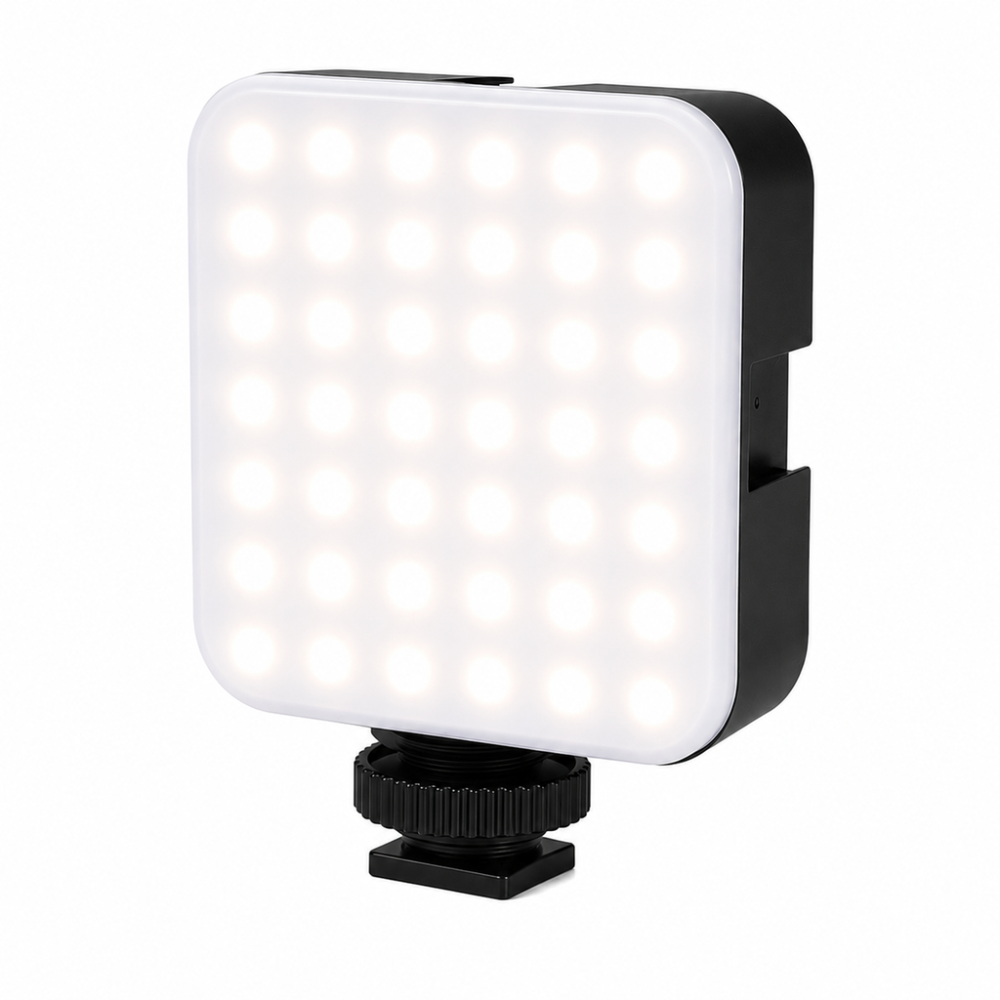 Luz Led Regulable Para Fotografía  Recargable Con Usb Estructura Negro Luz Blanco frío