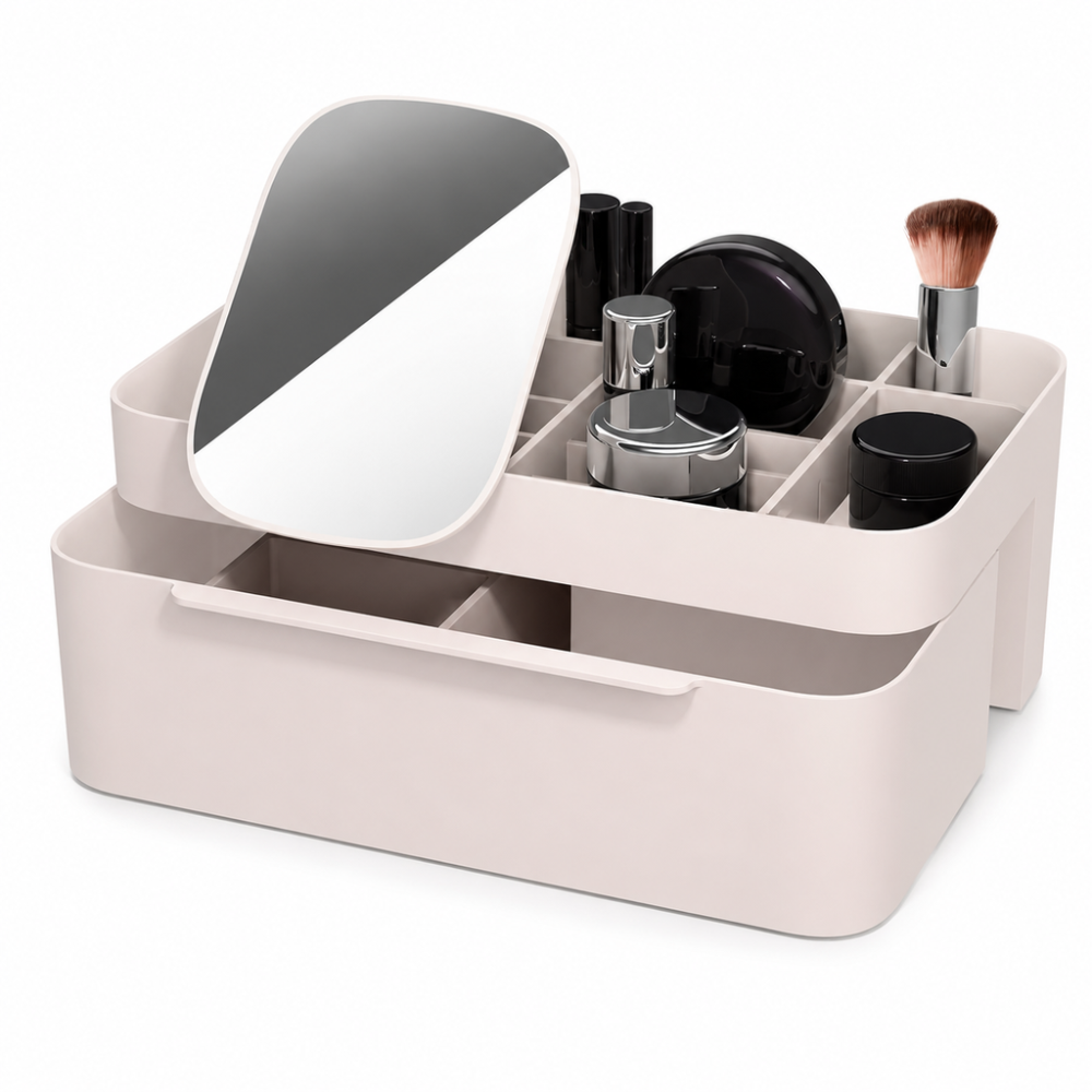 Organizador De Mesa Maquillaje Manicuria Escritorio Plastico