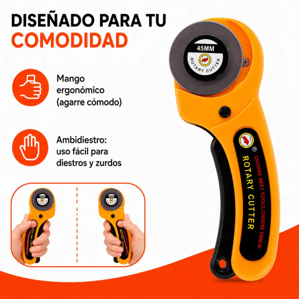 Cutter Cortador Rotativo Corte Recto Corta Tela