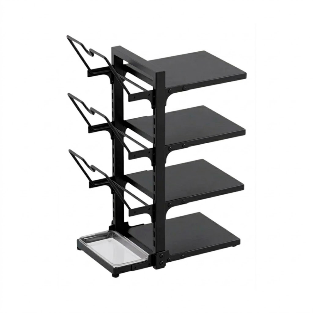Estante organizador multifuncional acero inoxidable retráctil ajustable