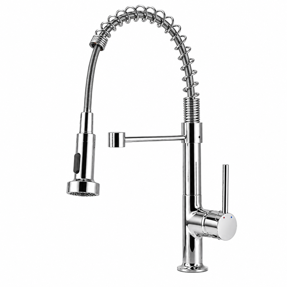 Griferia Cocina Canilla Monocomando Cuello Extensible