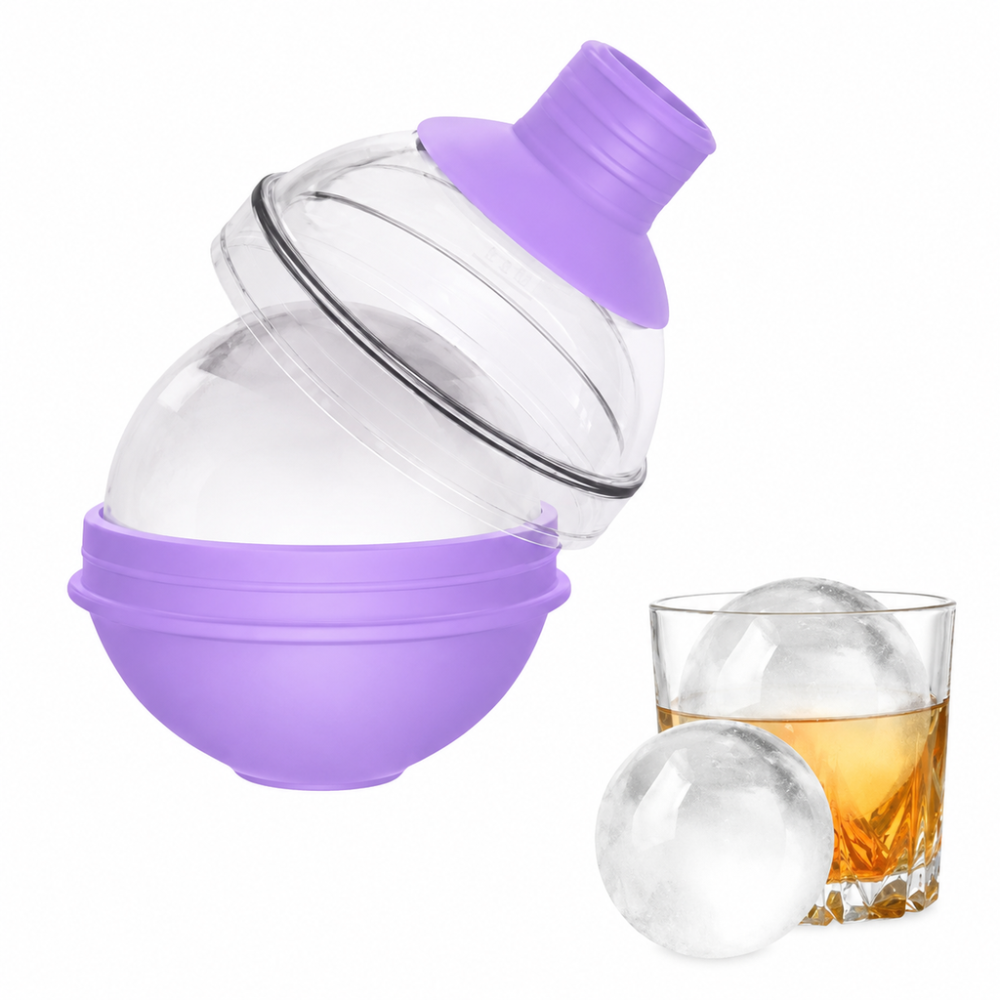 Ice Molde Cubetera Redonda De Plástico Hielo Esfera Whisky