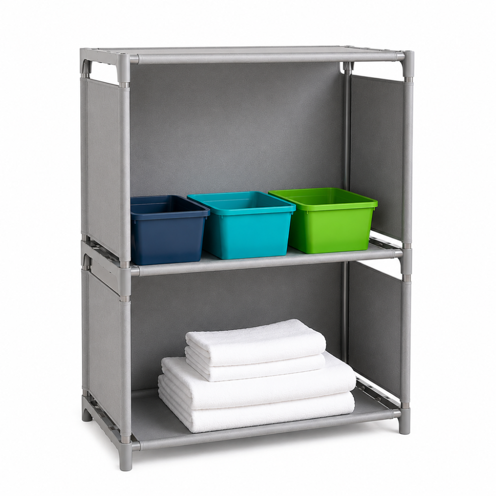 Mueble Organizador Cocina Living Estante 2 Niveles Plastico. 64*40*27