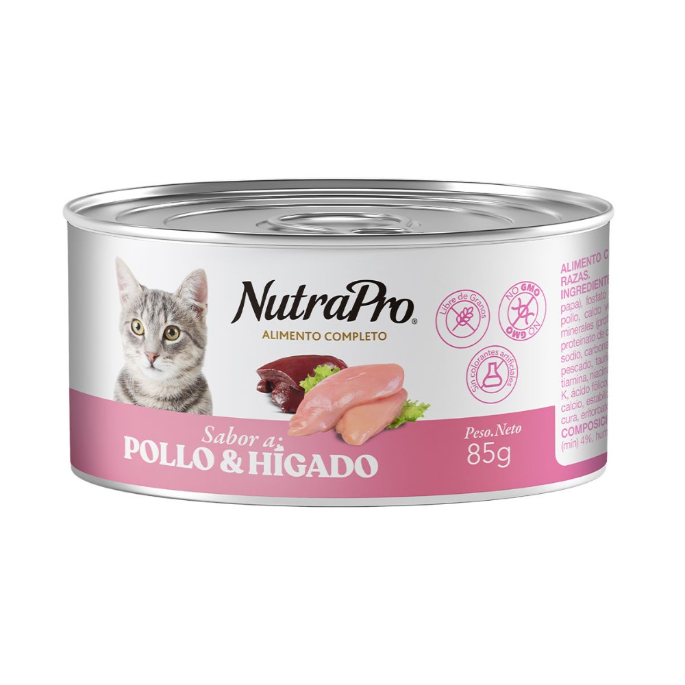 Nutra Pro Lata Gato de Pollo & Higado