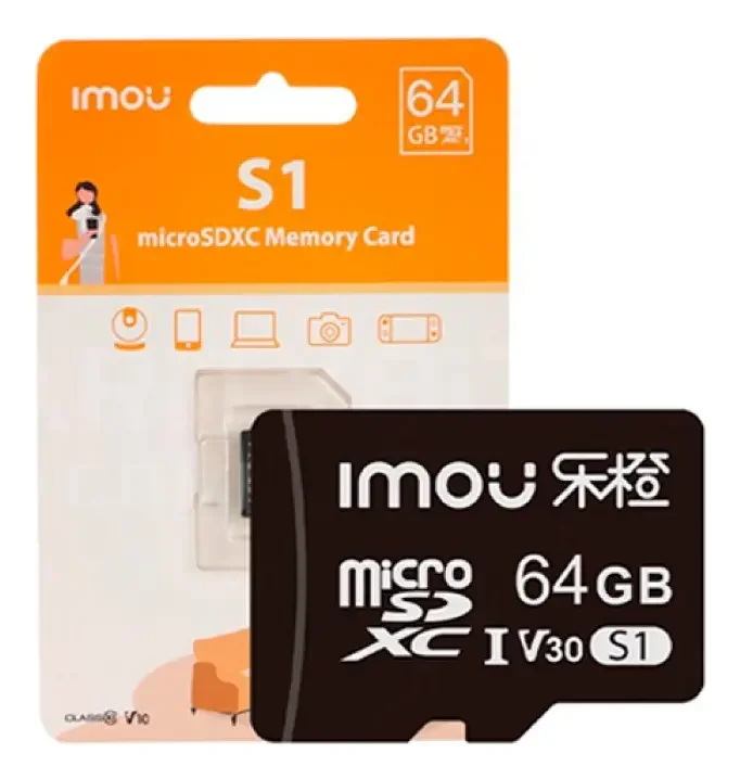 Tarjeta Memoria Micro Sd Imou Video Vigilancia 64gb Clase 10