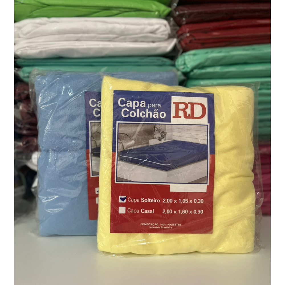 Capa de colchão zíper solteiro