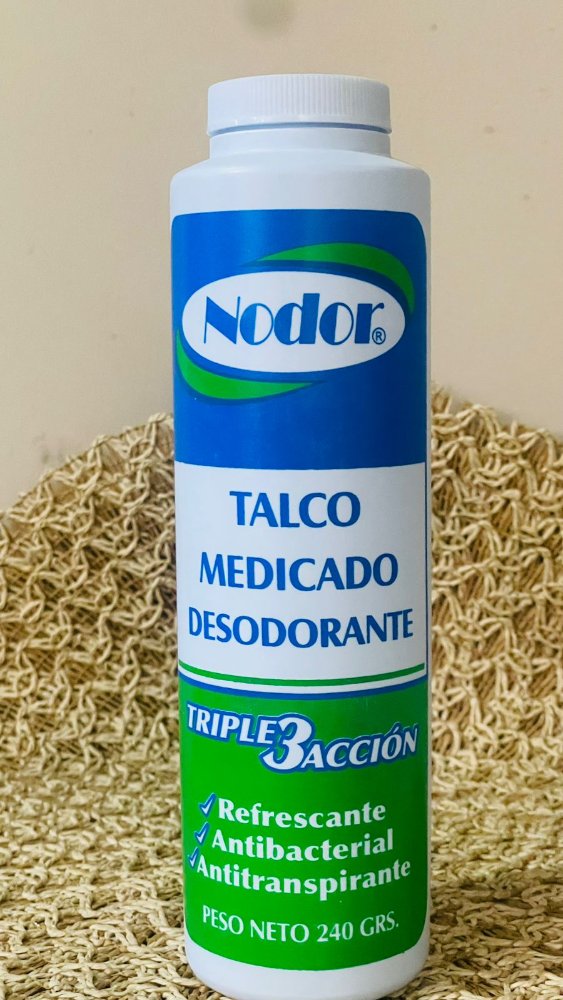 TALCO MEDICADO DESODORANTE NODOR 3 ACCION 240G