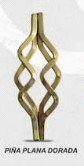 PIÑA PLANA DORADA 12 CMS