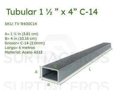 TUBO 4X1 1/2 C14  HR