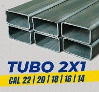 TUBO 2X1 C22  Coll Rolled AMARILLO