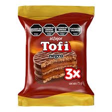 ALFAJOR TRIPLE X1 TOFI NEGRO