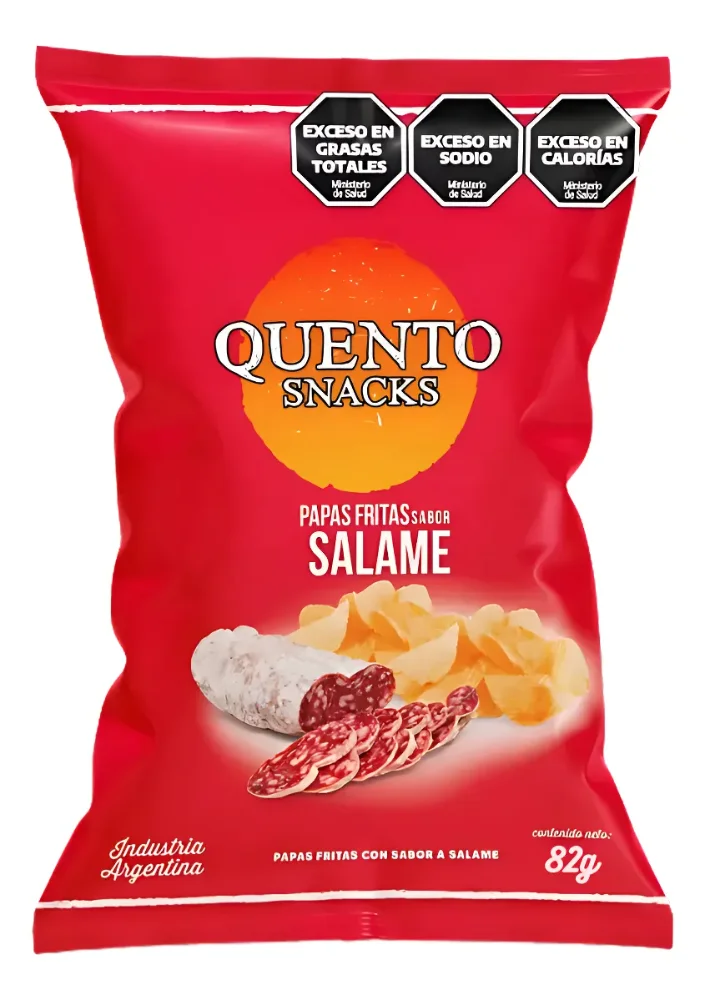 PAPAS QUENTO 82G SALAME