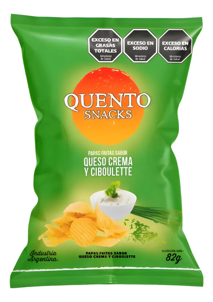 PAPAS QUENTO 82G CREMA Y CEBOLLA
