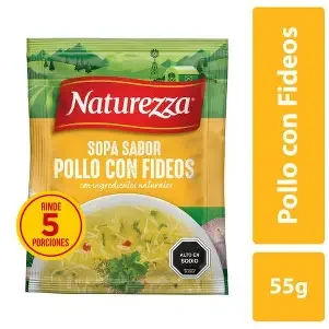 SOPA POLLO CON FIDEOS