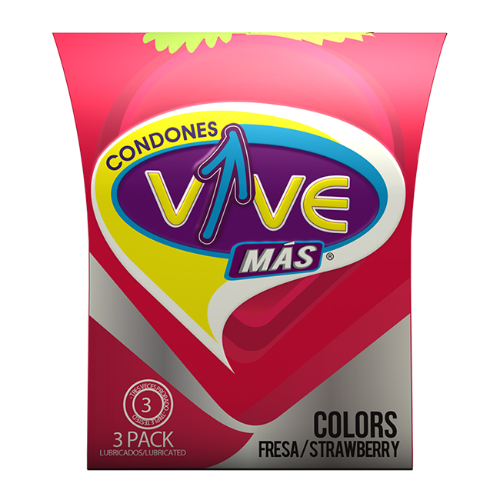 Condones Vive Fresa/Strawberry