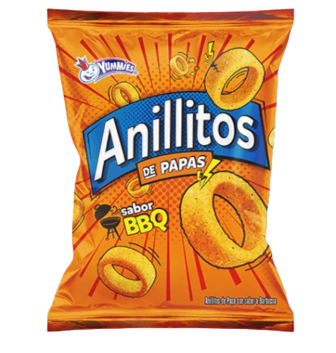 Anillitos de Papas Sabor BBQ 18g