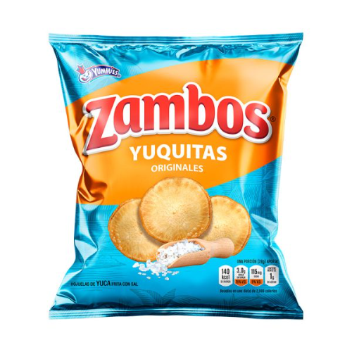Zambos Yuquitas Con Ajo Parmesano 16g