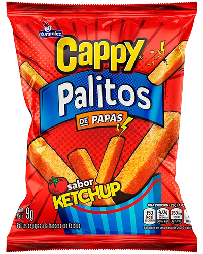 Cappy Palitos de Papas sabor Ketchup 16g