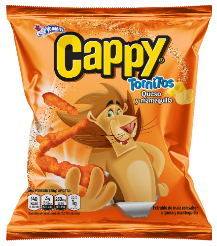 Cappy Tornitos Queso y Mantequilla 28g