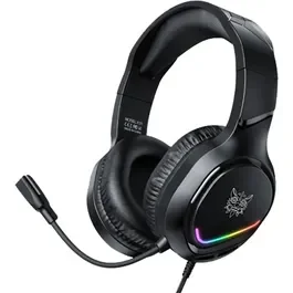 Auricular Gamer Onikuma X31 RGB USB para PC Negro