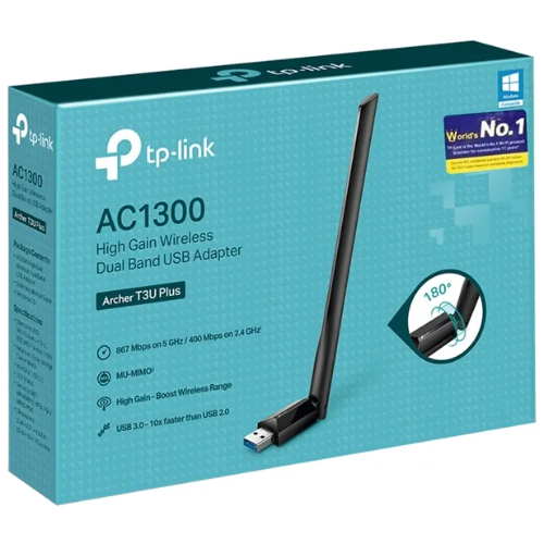 Adaptador USB Wi-Fi TP-Link Archer T3U Plus AC1300