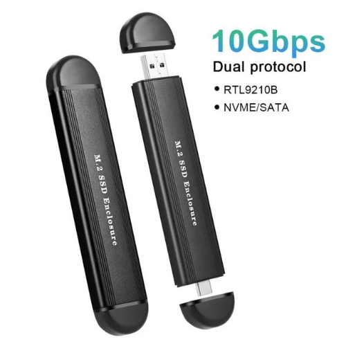 Gaveta p/ SSD M.2 NVMe Enclosure USB 3.1/USB‑C Dual