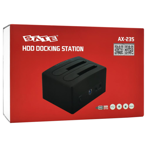 Gaveta p/ HD 2.5"/3.5" SATA AX‑235 DockStation