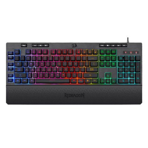 Teclado Redragon K512W-RGB Shiva White USA Membrane