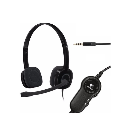 Headset Logitech H151 Stereo Negro (3.5 mm) 981-000587