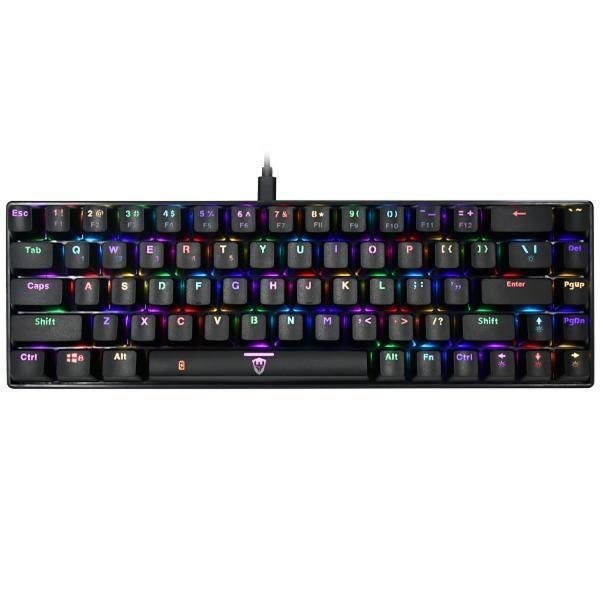 Teclado Mini Mecánico Sate GK-55 – RGB / USB + Bluetooth