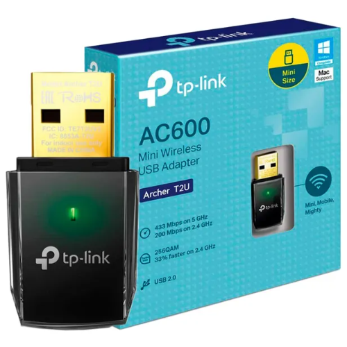 Adaptador USB Wi-Fi TP-Link Archer T2U Mini Dual Band AC