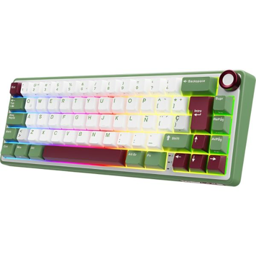 Teclado Royal R65 RGB Green Sand Brown USB