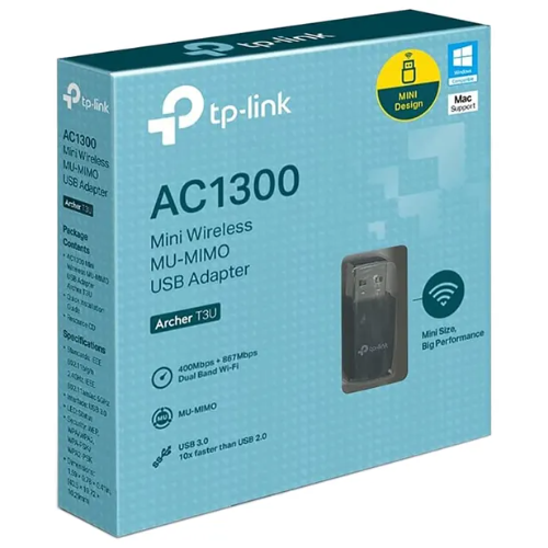Adaptador USB Wi-Fi TP-Link Archer T3U Mini AC1300