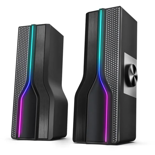 Parlantes Sate AS-92002 RGB 2.0 Black