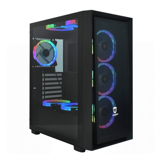 GABINETE SATE K2801 GAMER 8FAN NEGRO E-ATX