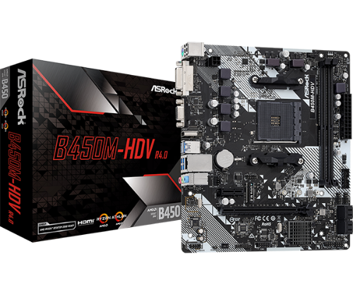 Placa Madre ASRock B450M-HDV R4.0