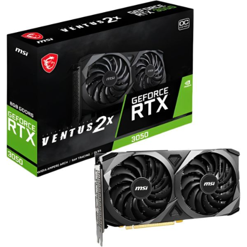 Placa de Vídeo MSI Ventus 2X OC GeForce RTX 3050 6GB GDDR6 (912-V812-060)