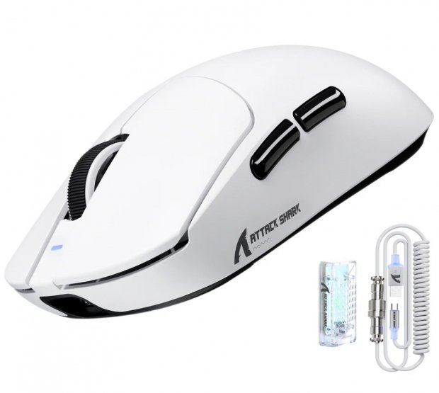 Mouse Inalámbrico ATTACK SHARK X8 Ultra – PAW3950MAX – Trimodo (USB-C/BT/2.4GHz)
