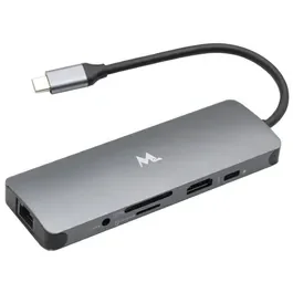 Hub USB Type-C 9 en 1 Mtek DS-91TC HDMI/RJ45/USB 3.0