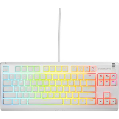 Teclado SteelSeries Apex 3 TKL RGB White Inglés