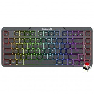 Teclado Mecánico Redragon Aether Pro K706 75% Wireless Low Profile RGB Negro