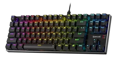Teclado Mecánico Redragon K660 Dharma TKL RGB 87 Teclas Negro