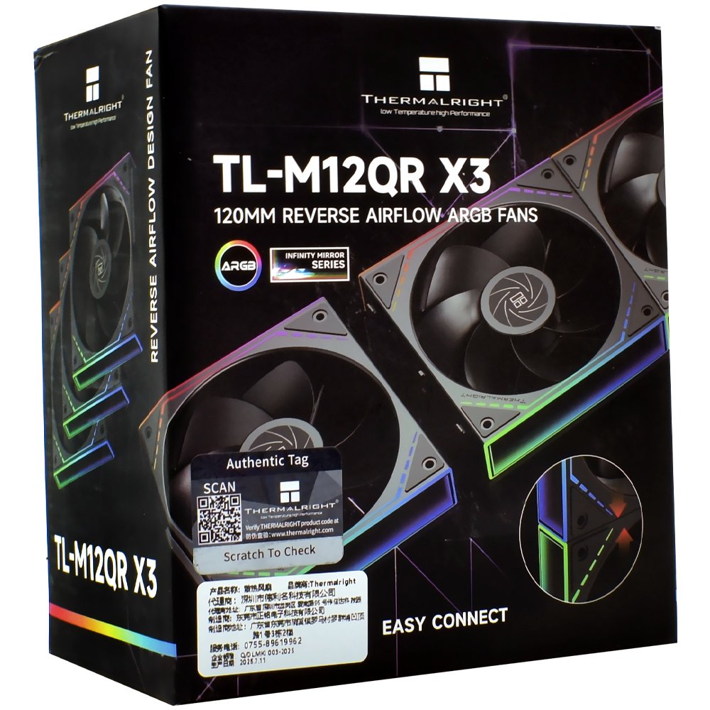 Kit Thermalright TL-M12QR X3 ARGB Black