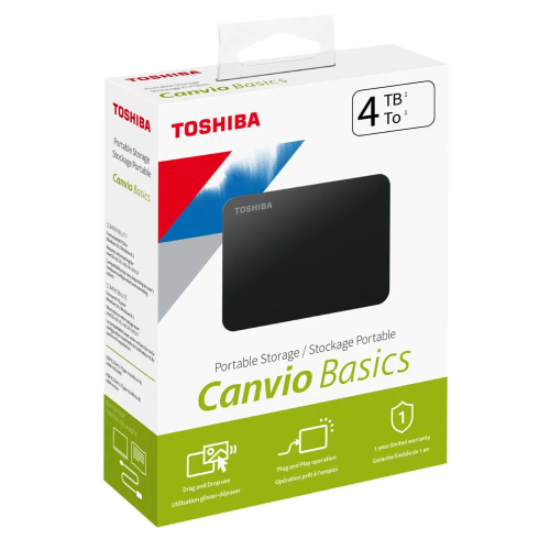 HD Externo Toshiba Canvio Basics 4TB USB 3.0