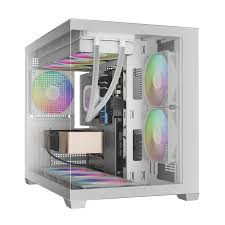 Gabinete Gamdias AURA GC10M White 3Fan ARGB