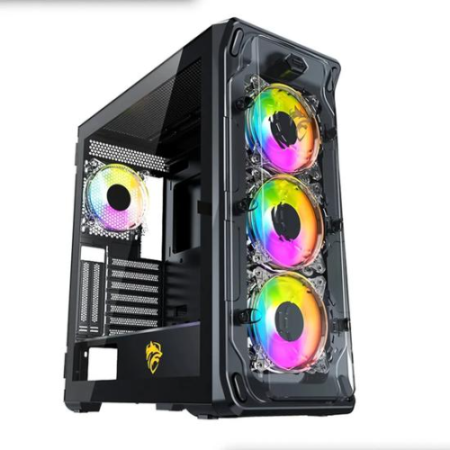 Gabinete Boetec Equus Y Mid Tower ARGB E-ATX Vidrio Templado