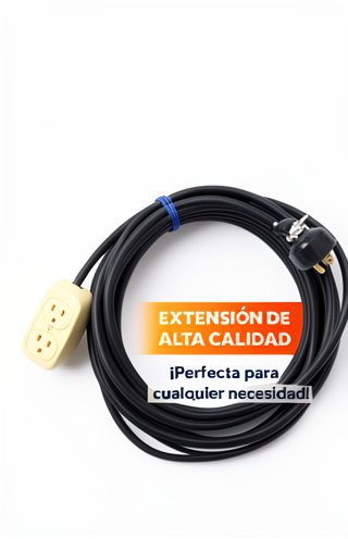 EXTENSION NEGRA 3MTS/10FT