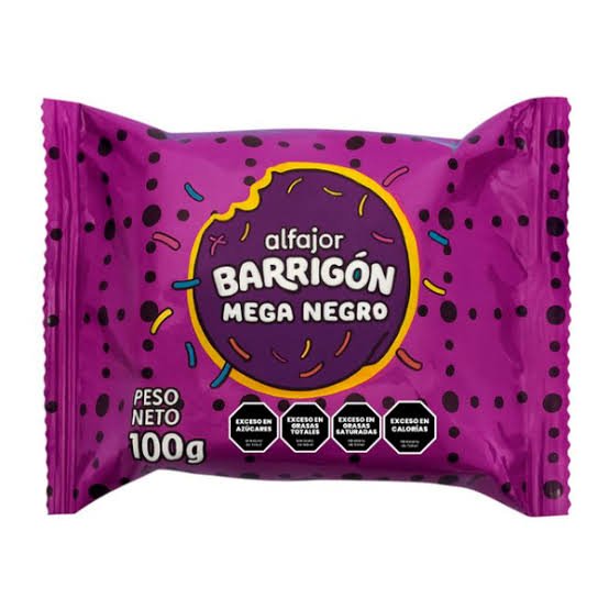 ALFAJOR BARRIGON MEGA NEGRO